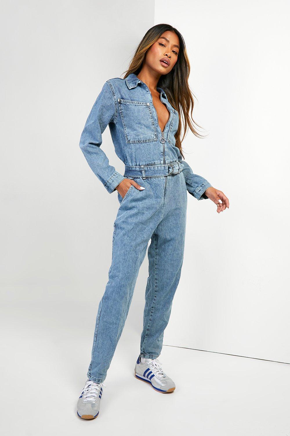 Fashion denim boiler suit uk